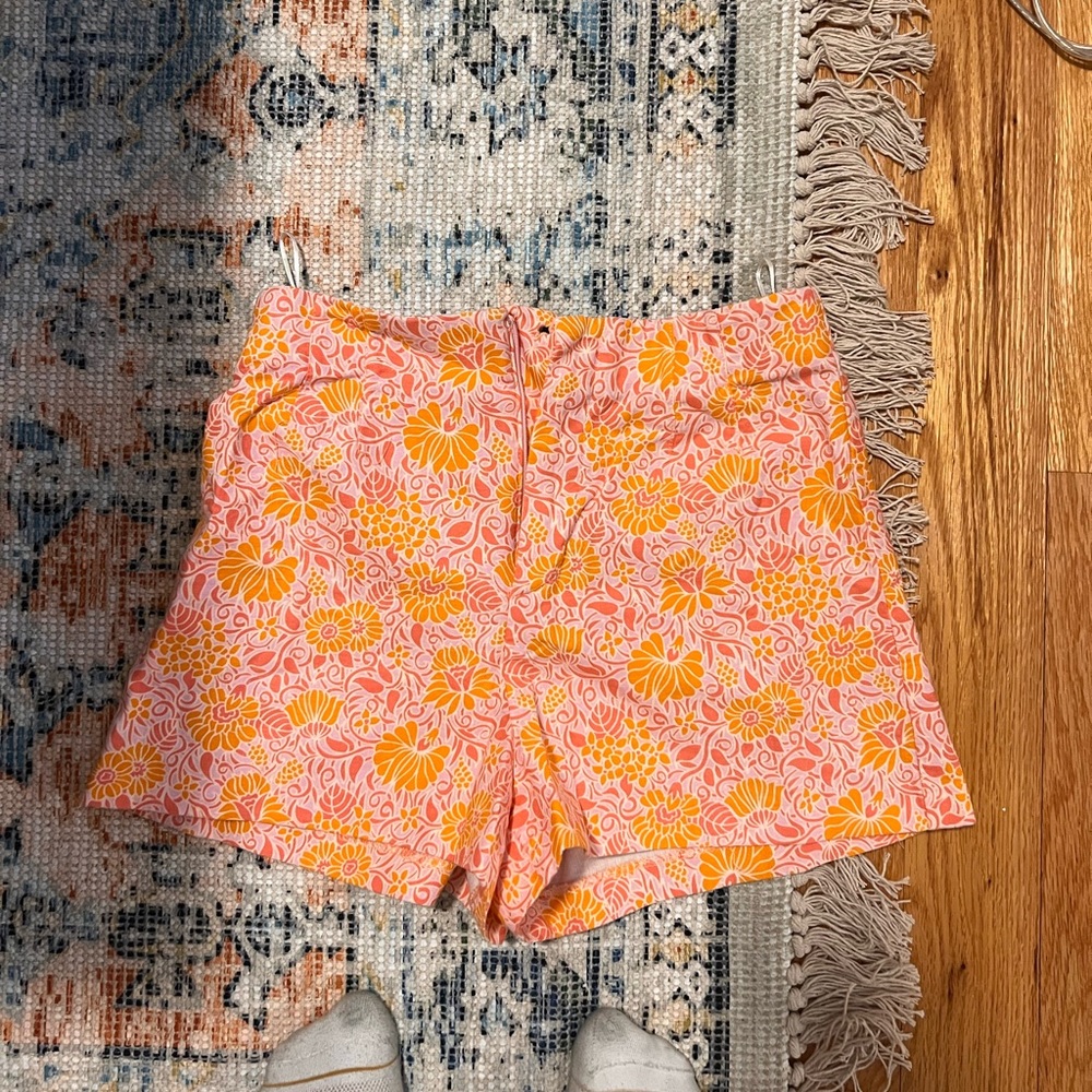 Zara orange shorts